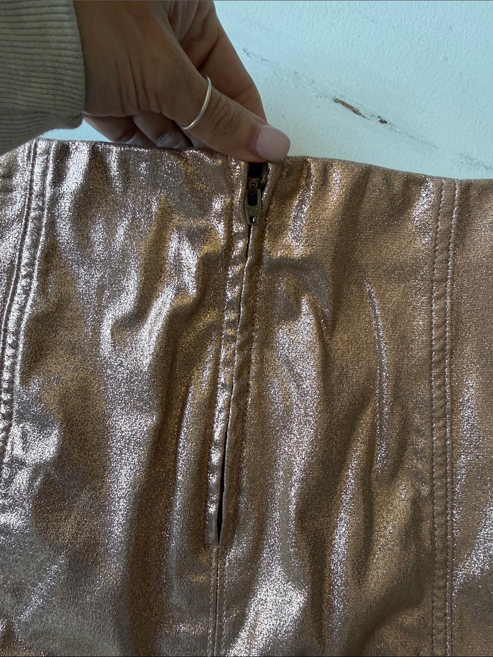 Wild Fable metallic rose gold skirt - Picture 6 of 9